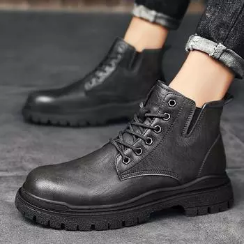 Мужская обувь Весна и осень Мужская повседневная деловая обувь Кожаная обувь Мужская кожаная поверхность Мягкая подошва Низкий верх повседневная обувь среднего возраста 38 серый