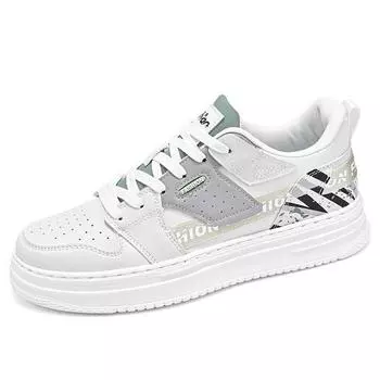 Мужская обувь Весна Универсальные повседневные туфли Tide для учеников младших классов Спортивные туфли Tide для повышенного комфорта Белые туфли Tide 39