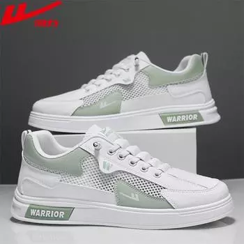 Мужская обувь WARRIOR, белые туфли, сетчатые дышащие кроссовки для сёрфинга, повседневная универсальная спортивная мужская обувь 39 черный серый