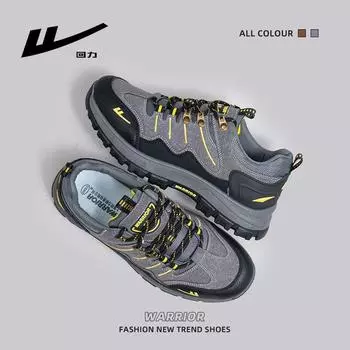 Мужская обувь Warrior Pull Back для походов, повседневная, дышащая, легкая, универсальная, спортивная обувь на платформе 39 серый