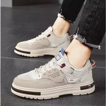 Мужская обувь, весенне-летняя парусиновая дышащая повседневная обувь для досок, мужские модные трендовые низкие белые туфли, кроссовки 39 чёрный