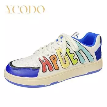 Мужская обувь, весенне-осенняя модная повседневная студенческая обувь на плоской подошве 44