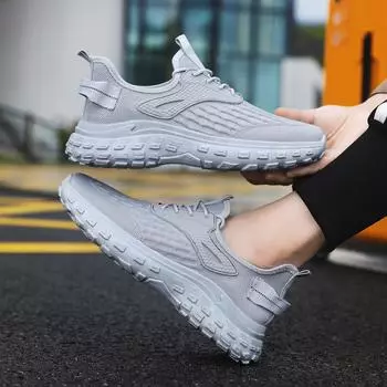 Мужская обувь, весенне-осенняя новая модная летающая тканая обувь на платформе для папы, повседневные кроссовки для бега, кокосовая обувь, модная обувь 39