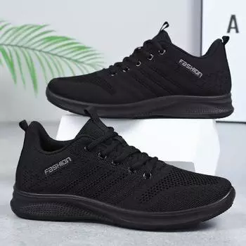 Мужская обувь, весенние новые легкие повседневные туфли, однотонные универсальные туфли, летающие, тканые, дышащие, не пахнущие, спортивные туфли 39