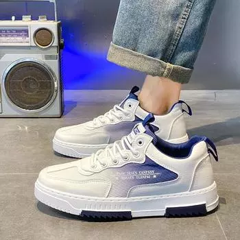 Мужская обувь весенняя дышащая молодежная трендовая повседневная обувь для сноуборда спортивная 2025 новая весенне-осенняя студенческая обувь little white tide 39