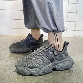 Мужская обувь, весенняя дышащая сетчатая обувь, мужская модная трендовая спортивная повседневная модная обувь для папы 39