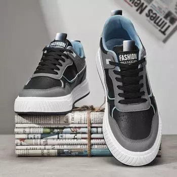 Мужская обувь, весенняя обувь для кухни, работы, черного цвета, рабочая обувь, кожаные туфли, водонепроницаемые и маслостойкие, на толстой подошве, нескользящие, повседневные, спортивные туфли для катания на доске 4546 39