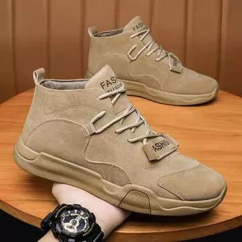 Мужская обувь весна 2024 новые дышащие низкие износостойкие рабочие туфли мужские легкие нескользящие водонепроницаемые на толстой подошве трудовое страхование 39 чёрный