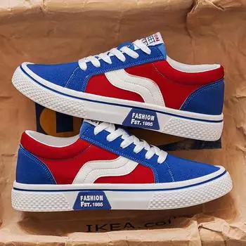 Мужская обувь весна 2025 года, дышащая, универсальная, для скейтбординга, мужская, с мягкой подошвой, повседневная, спортивная, модная, парусиновая обувь 37