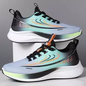 Мужская обувь весна 2025 года, новые сетчатые дышащие удобные модные туфли, легкие повседневные кроссовки для бега и спорта 35