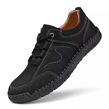 Мужская обувь весна 2025 новая модная мужская кожаная обувь мягкая подошва кожаная обувь для папы среднего возраста универсальная повседневная обувь для мужчин 38