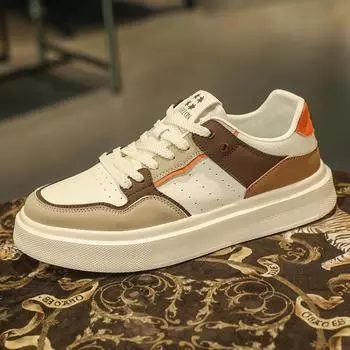 Мужская обувь весна 2025 новый тренд универсальные низкие молодежные кроссовки для серфинга мужские на толстой подошве увеличивающие рост спортивные и повседневные модные туфли 39