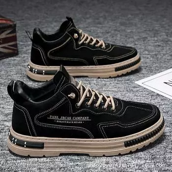 Мужская обувь весна и осень 2024 года, новая мужская кухонная водонепроницаемая и нескользящая рабочая обувь, рабочая обувь для страхования труда, повседневная обувь для занятий в сноуборде 39 чёрный