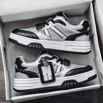 Мужская обувь весна и осень 2024 года, новый модный бренд, студенческая спортивная и досуговая, универсальная, увеличивающая рост, нишевая, высокая, оригинальная обувь для доски 39