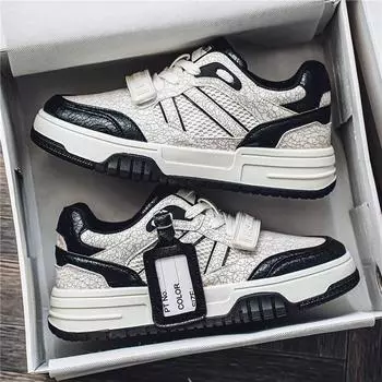 Мужская обувь весна и осень 2024 года, новый модный бренд, студенческая спортивная и досуговая, универсальная, увеличивающая рост, нишевая, высокая, оригинальная обувь для доски 39