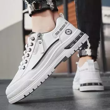 Мужская обувь весна и осень, новые низкие рабочие туфли для спорта на открытом воздухе, мужские повседневные туфли белого цвета, рабочая износостойкая обувь 39