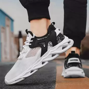 Мужская обувь весна-лето новый тренд спортивная повседневная обувь из дышащей сетки для бега мужские кроссовки на платформе для отдыха на открытом воздухе 39