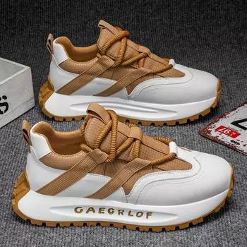 мужская обувь весна новая толстая подошва универсальная спортивная для отдыха папочка мужская для увеличения роста износостойкая дышащая 39