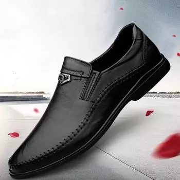 Мужская обувь весна осень новейшие роскошные мокасины высокого качества мужские туфли без застежек ретро низкие универсальные повседневные мужские туфли размер 37-46 37