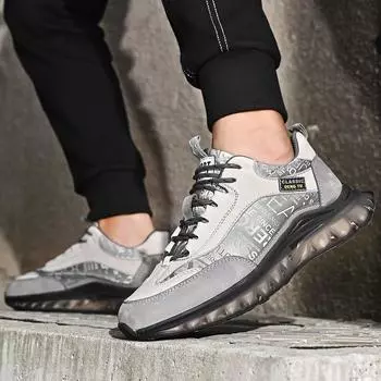 Мужская обувь весна-осень, первый слой коровьей кожи, толстая подошва, тренд, универсальная спортивная и повседневная обувь, амортизация, легкая кожаная дорожная обувь 39