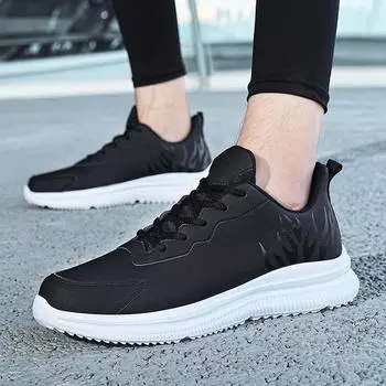 Мужская обувь всесезонная модная универсальная ультралегкая светящаяся беговая обувь кожаная теплая на толстой подошве износостойкая спортивная обувь повседневная обувь 38