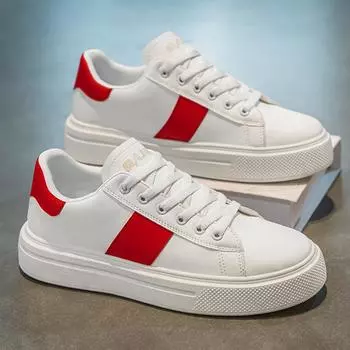 Мужская обувь высшего качества 2025 года, новые простые туфли на толстой подошве, мужские нишевые универсальные спортивные и повседневные мужские белые туфли 39 белый