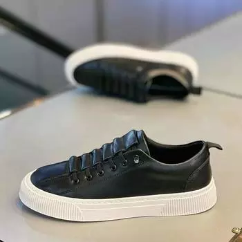 Мужская обувь Xiaobai 2024 года, новая осенне-зимняя повседневная кожаная обувь с одной педалью, мужская универсальная спортивная обувь для сноуборда, модная обувь 39 белый