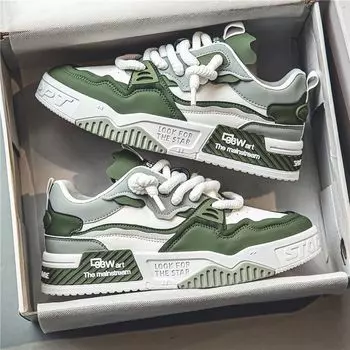 Мужская обувь знаменитостей из Интернета, лето 2024, новые универсальные повседневные туфли на плоской подошве с нескользящей подошвой для молодежи, спортивная обувь 39