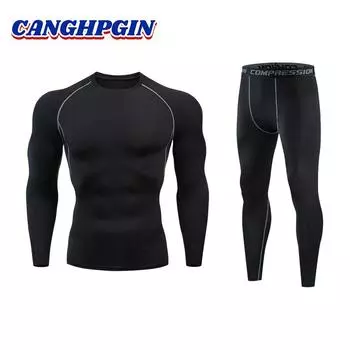 Мужская одежда для фитнеса Колготки Леггинсы Костюмы Спортивные штаны Баскетбол Футбол Спортивные леггинсы Быстросохнущие S