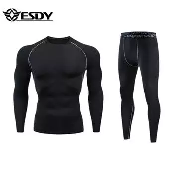 Мужская одежда для фитнеса Колготки Леггинсы Костюмы Спортивные штаны Баскетбол Футбол Спортивные леггинсы Быстросохнущие S