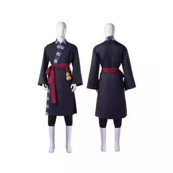 Мужская одежда для ролевых игр, даосский халат, костюм для выступлений XXXL тёмно-синий