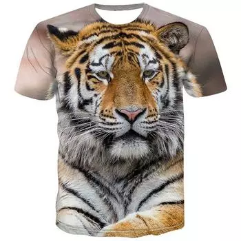 Мужская одежда Повседневная одежда с принтом Футболки с круглым вырезом и коротким рукавом Топы с круглым вырезом Уличная одежда в тропическом стиле S-M