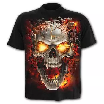 Мужская одежда Повседневная одежда с принтом Футболки с круглым вырезом и коротким рукавом Топы с круглым вырезом Уличная одежда в тропическом стиле S-M