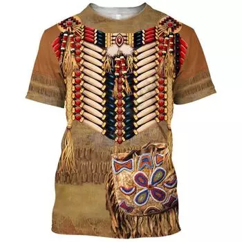 Мужская одежда Повседневная одежда с принтом Футболки с круглым вырезом и коротким рукавом Топы с круглым вырезом Уличная одежда в тропическом стиле S-M