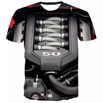 Мужская одежда Повседневная одежда с принтом Футболки с круглым вырезом и коротким рукавом Топы с круглым вырезом Уличная одежда в тропическом стиле S-M