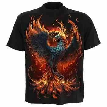 Мужская одежда Повседневная одежда с принтом Футболки с круглым вырезом и коротким рукавом Топы с круглым вырезом Уличная одежда в тропическом стиле S-M