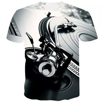 Мужская одежда Повседневная одежда с принтом Футболки с круглым вырезом и коротким рукавом Топы с круглым вырезом Уличная одежда в тропическом стиле S-M