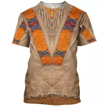 Мужская одежда Повседневная одежда с принтом Футболки с круглым вырезом и коротким рукавом Топы с круглым вырезом Уличная одежда в тропическом стиле S-M