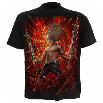 Мужская одежда Повседневная одежда с принтом Футболки с круглым вырезом и коротким рукавом Топы с круглым вырезом Уличная одежда в тропическом стиле S-M