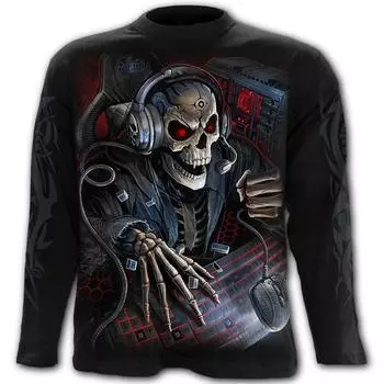 Мужская одежда Повседневные принты Футболки с круглым вырезом и длинными рукавами Топы с круглым вырезом Уличная одежда в тропическом стиле S-M