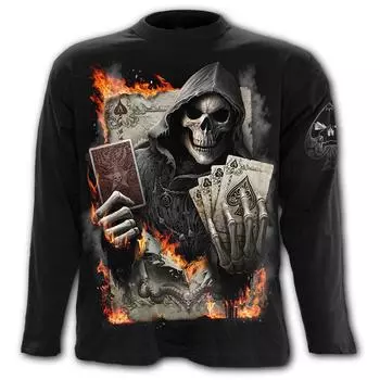 Мужская одежда Повседневные принты Футболки с круглым вырезом и длинными рукавами Топы с круглым вырезом Уличная одежда в тропическом стиле S-M