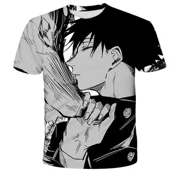 Мужская одежда с 3D-цифровой печатью Jujutsu Battle, персонализированная повседневная футболка с короткими рукавами для пар S
