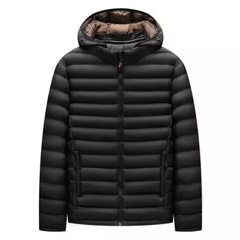 Мужская одежда с хлопковой подкладкой Легкая пуховая одежда с хлопковой подкладкой Мужские куртки с хлопковой подкладкой Куртка Storage Ribs L чёрный