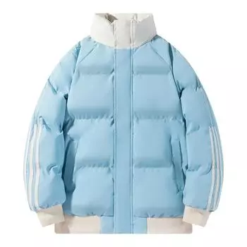 Мужская одежда с хлопковой подкладкой, осенне-зимний тренд, свободная, контрастных цветов, в полоску, теплая, с воротником-стойкой, хлопковая одежда для пар, универсальное пальто для мужчин S чёрный