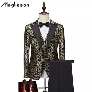 Мужская одежда Стильные мужские деловые повседневные костюмы Мужские костюмы для свадьбы и жениха Мужские костюмы Костюмы и блейзеры M армия зеленый