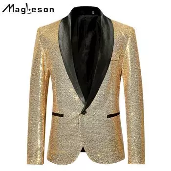 Мужская одежда Стильный деловой костюм Мужской костюм Деловой офис Свадебный костюм Куртка Блейзеры S чёрный