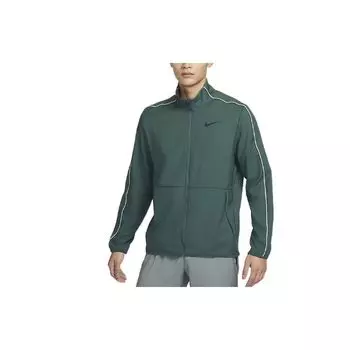 Мужская однотонная быстросохнущая тренировочная куртка Nike Dri-FIT, верхняя одежда слюдяно-зеленого цвета DM6620-309 M