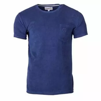 Мужская однотонная футболка с вышивкой CERRUTI