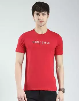 Мужская однотонная футболка стандартного кроя | Полурукав | Круглый вырез | Повседневная футболка для мужчин M