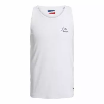 Мужская однотонная хлопковая майка с круглым вырезом «pastis ptanque» JACK & JONES